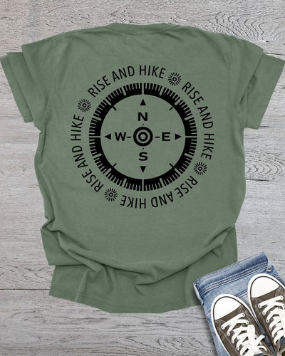 Rise and Hike Front/Back Side Premium Tee
