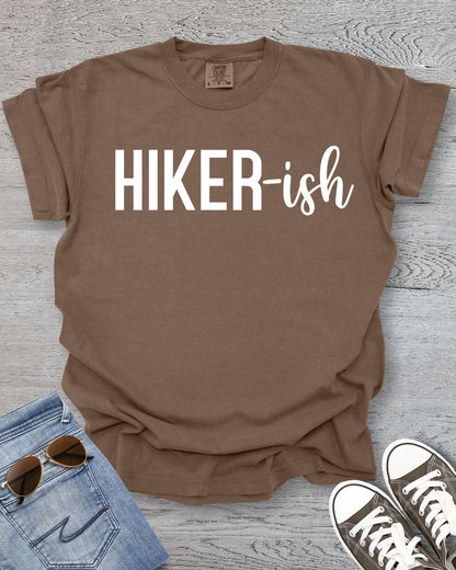 HIKER-ish Minimalist Premium Tee - White Text