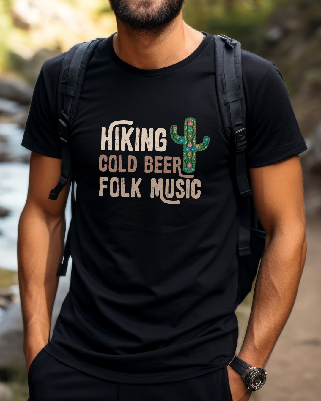 Hiking + Folk Music Premium Tee