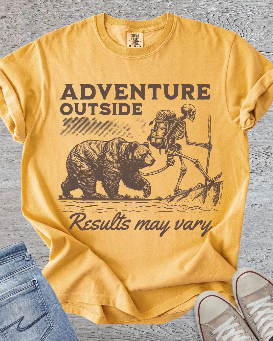 Bear & Skeleton Adventures Premium Tee