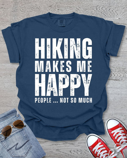 Hiking Makes Me Happy, People Not So Much Premium Tee