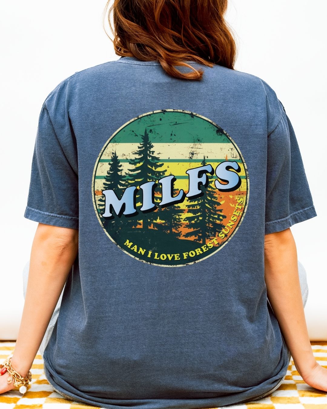 I Love Forest Sunsets Premium Tee (Back Side)