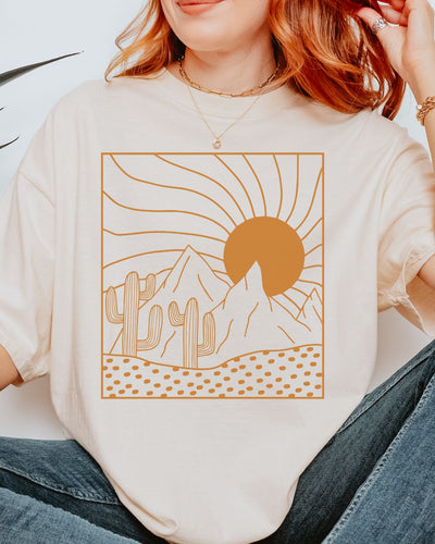 Boho Desert Sunset Premium Tee