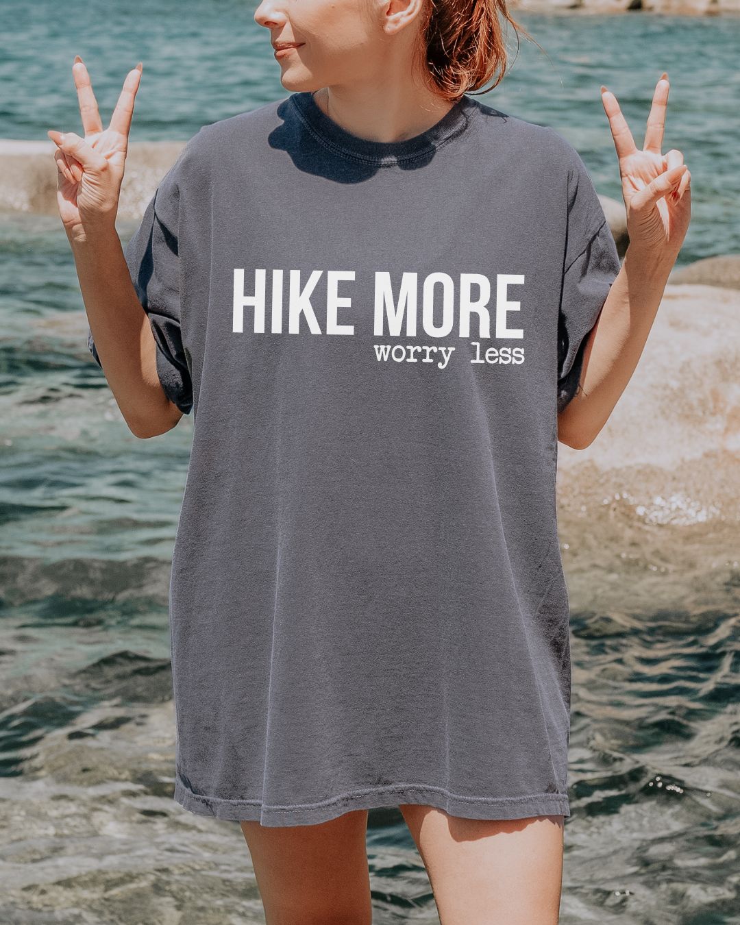 Hike More Worry Less Premium Tee