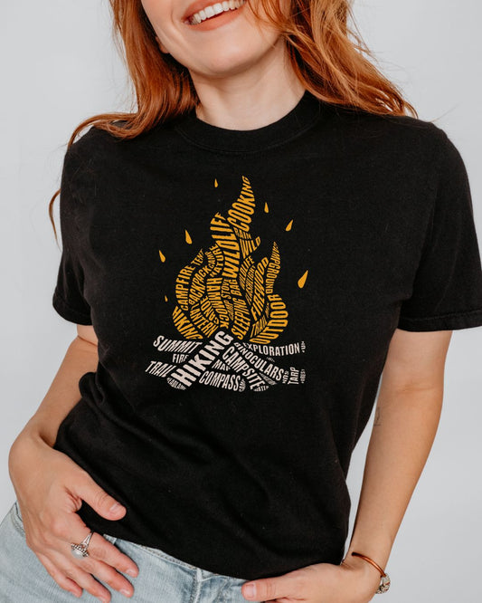 Typographic Campfire Premium Tee