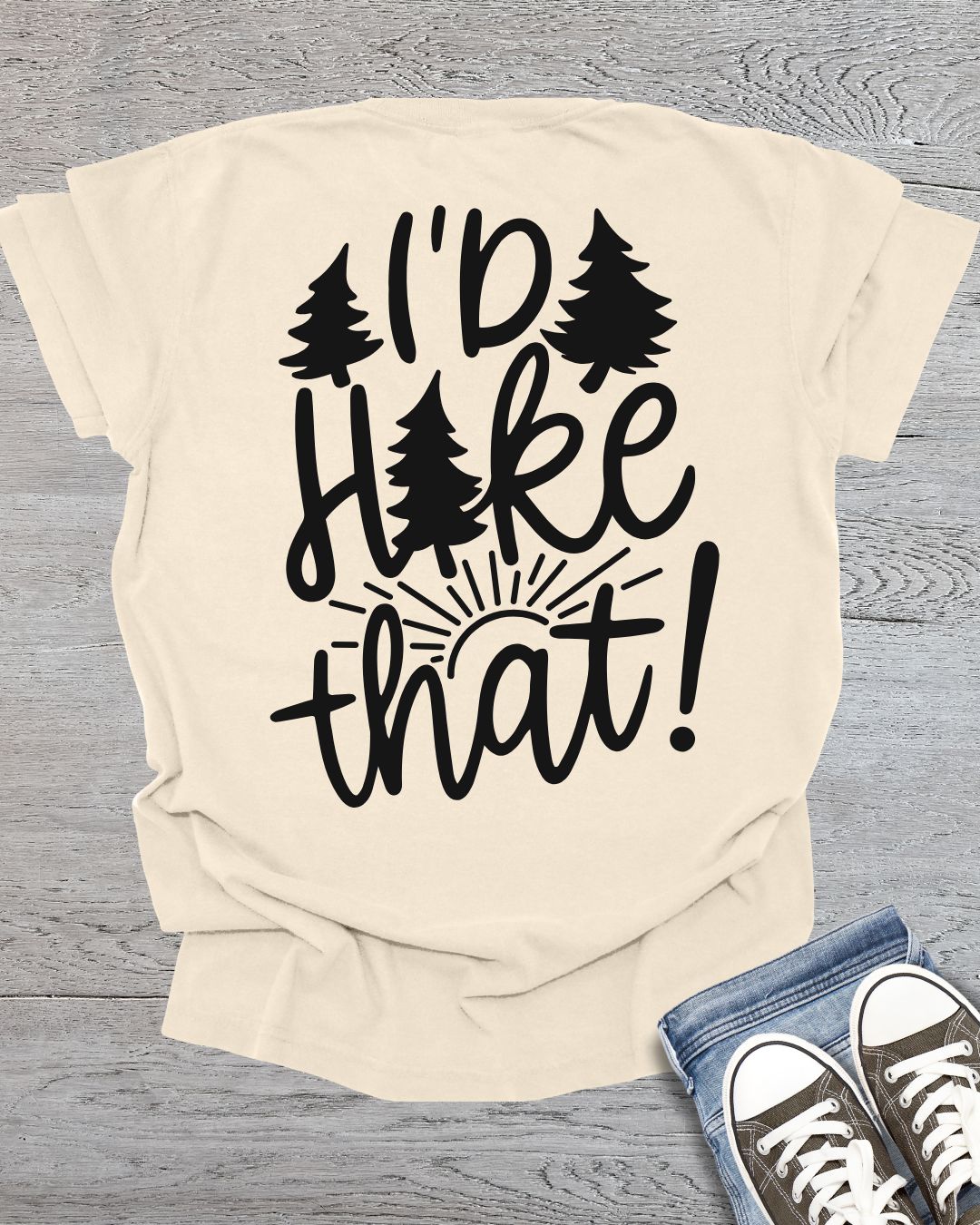 I'd Hike That -Back Side Only- Premium Tee