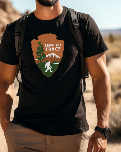 Bigfoot's  Message- Leave No Trace Premium Tee