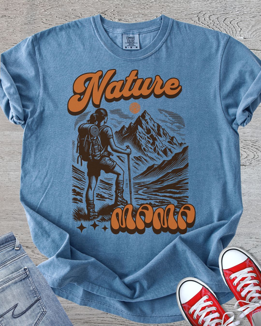 Nature Mama Retro Premium Tee