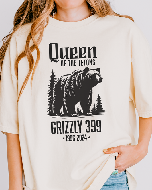 Queen of Tetons: In Memory Grizzly 399 Premium Tee