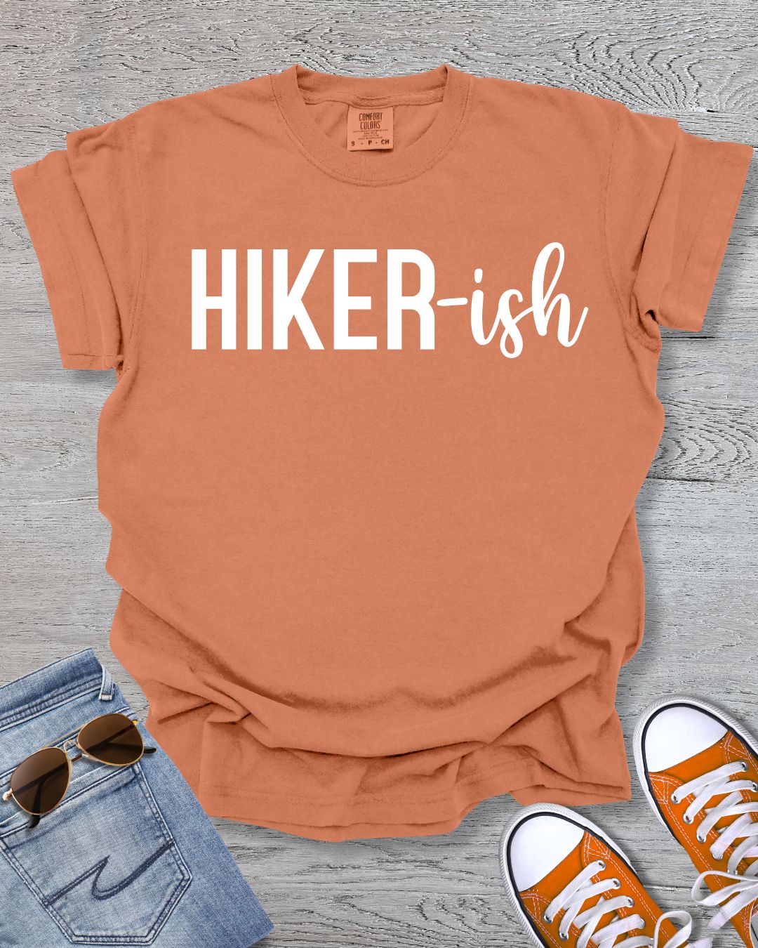 HIKER-ish Minimalist Premium Tee - White Text