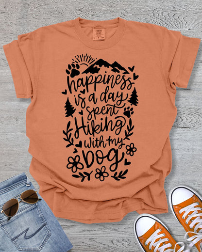 Happiness is Hiking with my Dog Premium Tee
