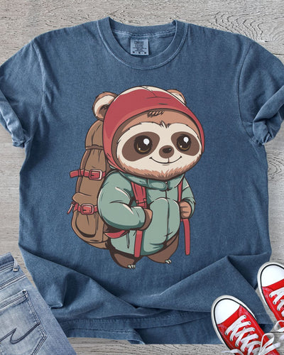 Cute Sloth Hiker Tee