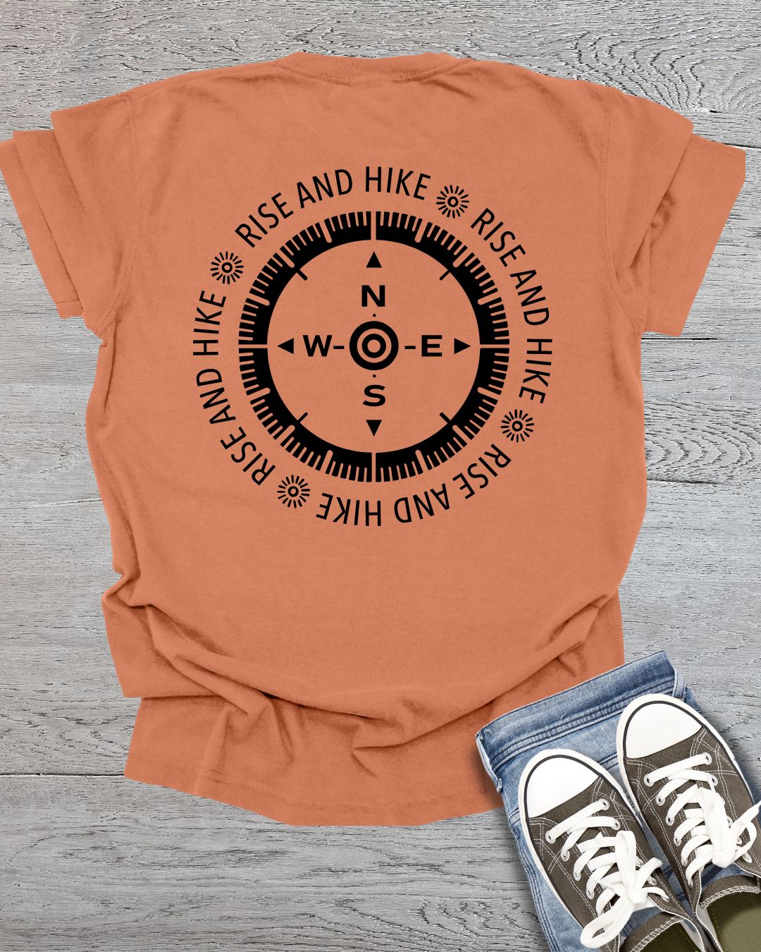 Rise and Hike Front/Back Side Premium Tee