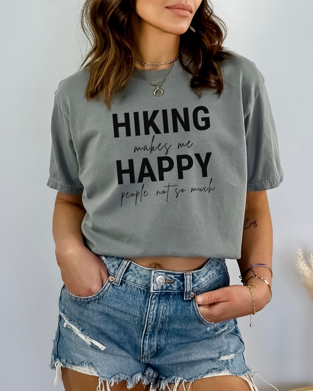 Hiking Makes Me Happy Premium Tee