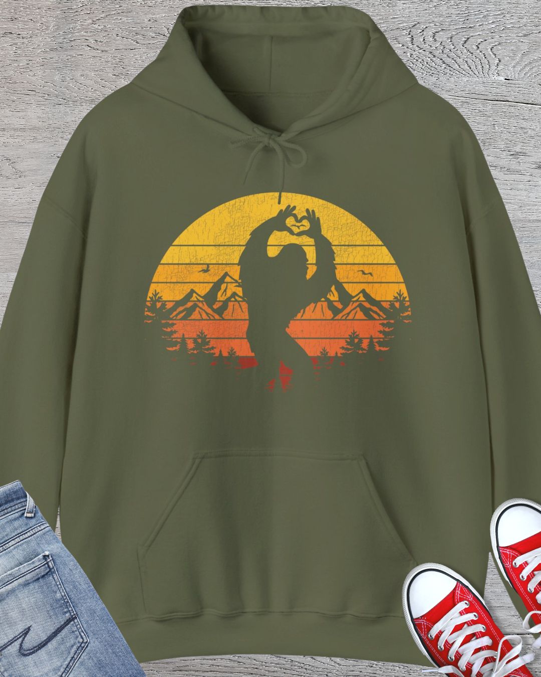Bigfoot Sunset Hoodie