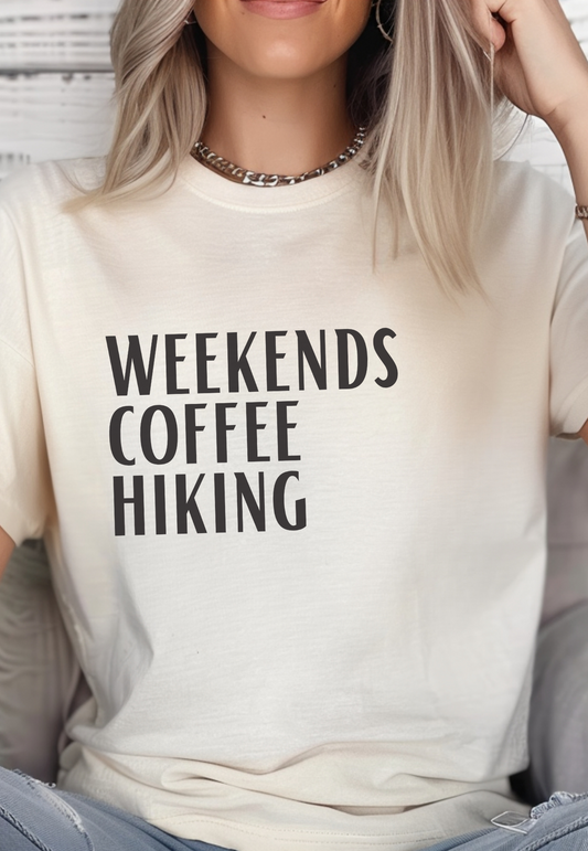 Weekends Coffee & Hiking Premium Tee