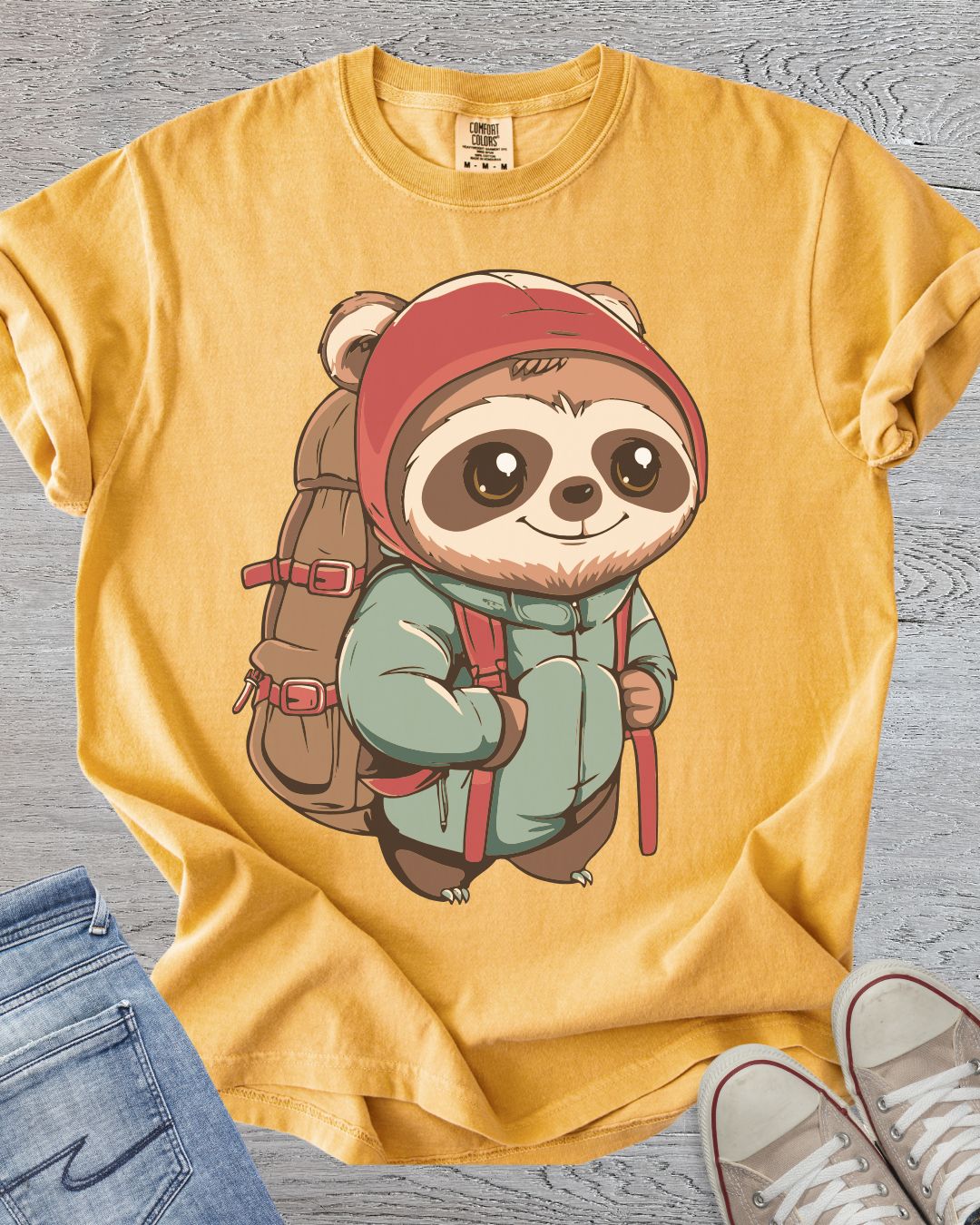 Cute Sloth Hiker Tee