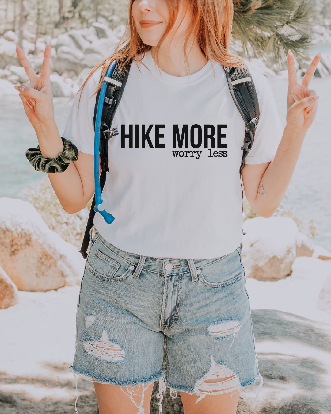 Hike More Worry Less Premium Tee