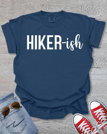 HIKER-ish Minimalist Premium Tee - White Text