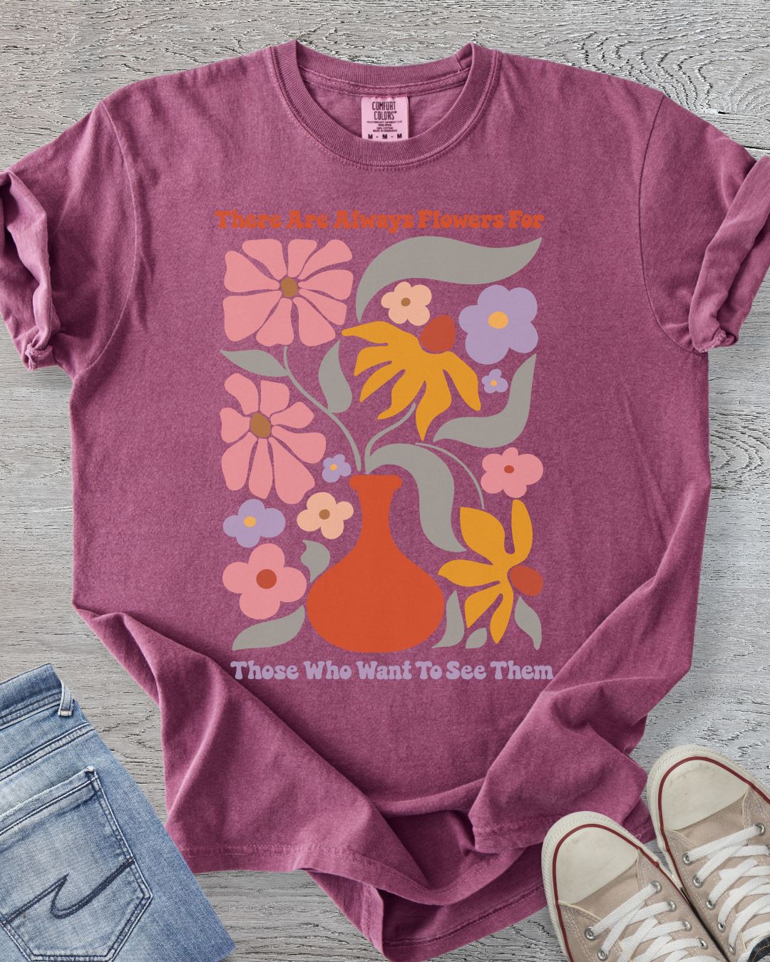 Boho Flowers Premium Tee