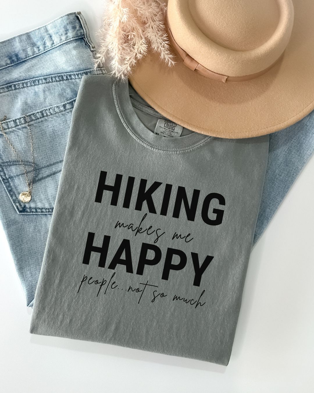 Hiking Makes Me Happy Premium Tee