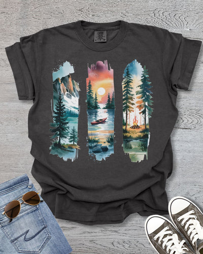 Mountain Brushstrokes Premium Tee