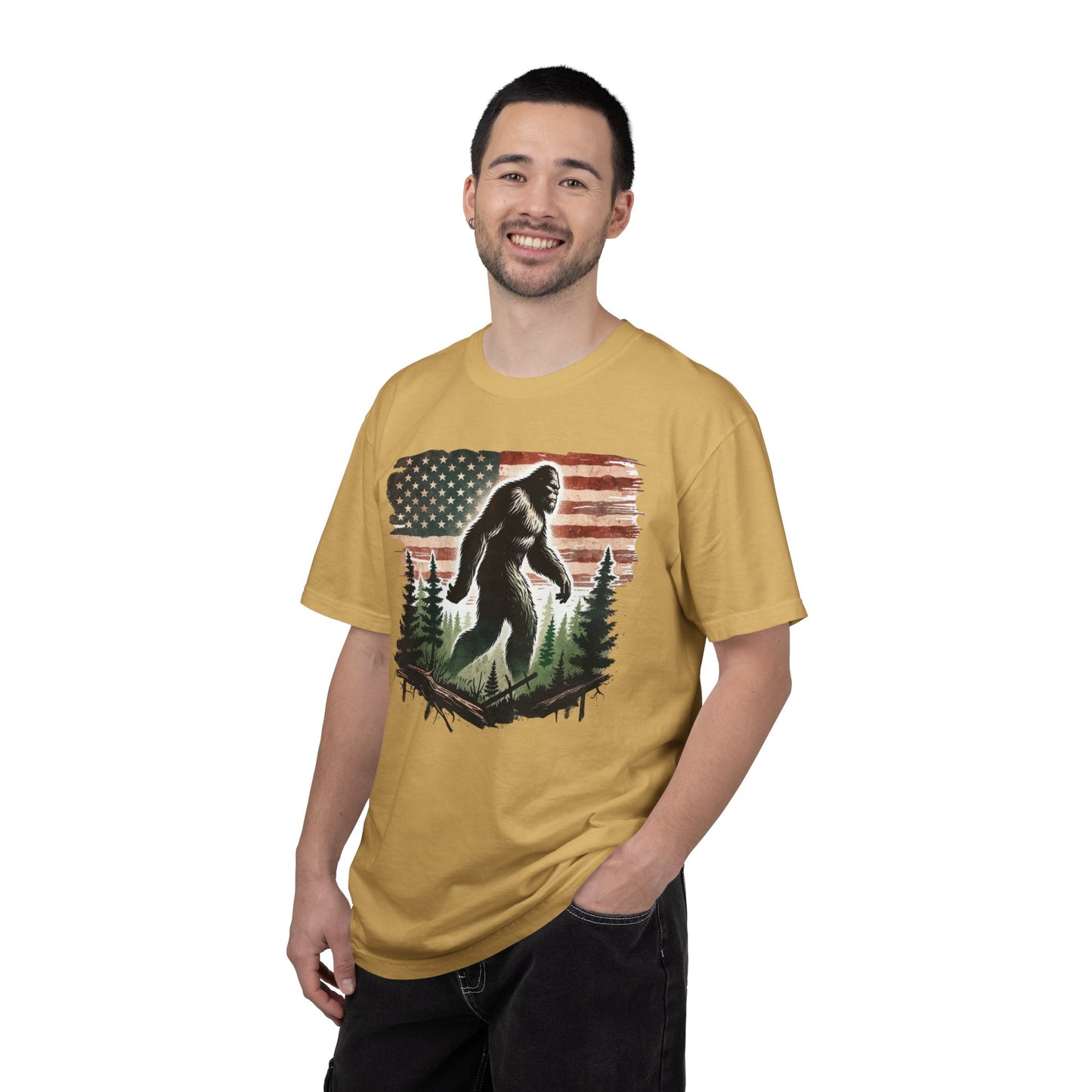 Bigfoot Roams America Premium Tee