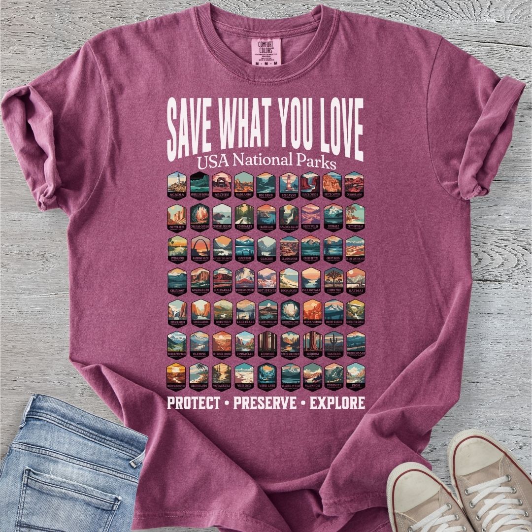 Save What You Love - National Parks Premium Tee