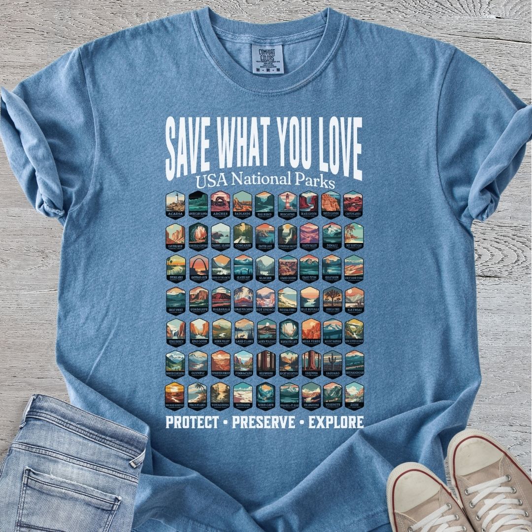 Save What You Love - National Parks Premium Tee