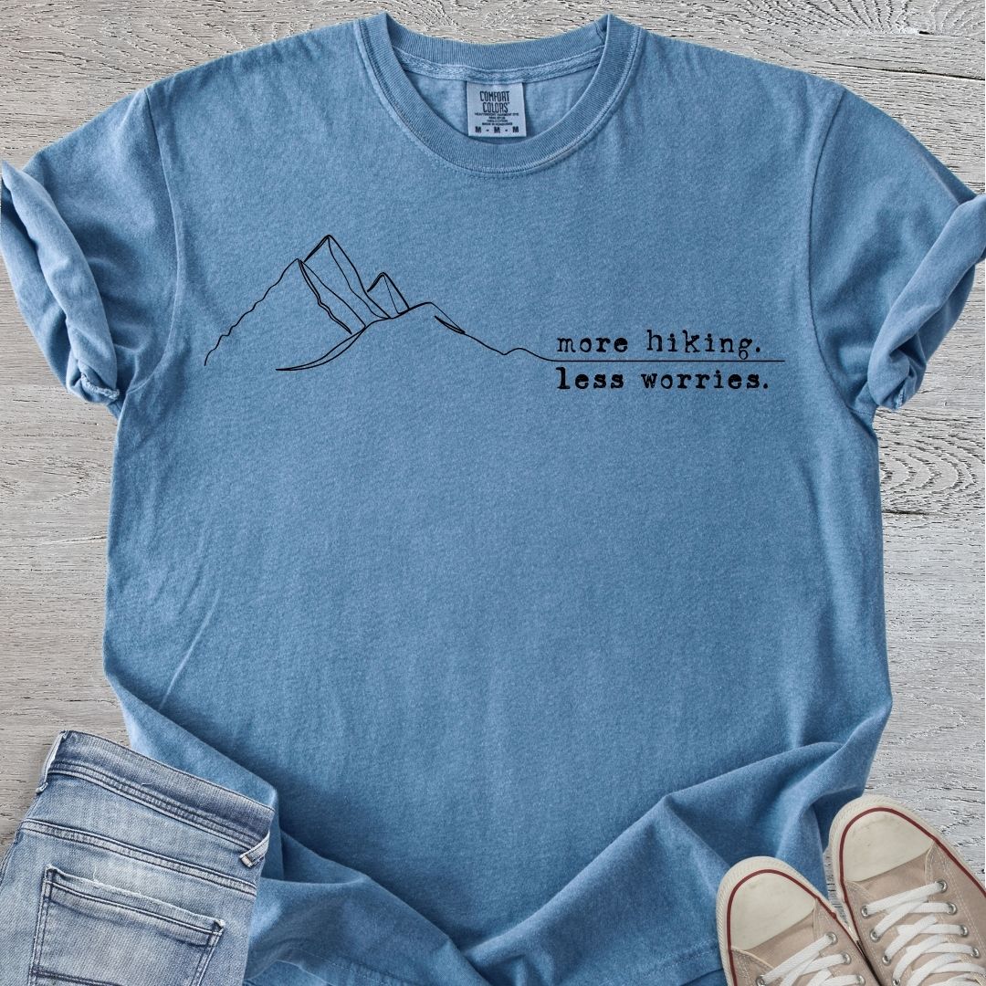 More Hiking Less Worries Premium Tee