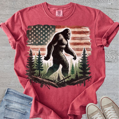 Bigfoot Roams USA Premium Tee