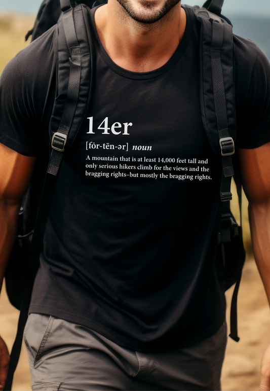 14er Definition Premium Tee_White Text