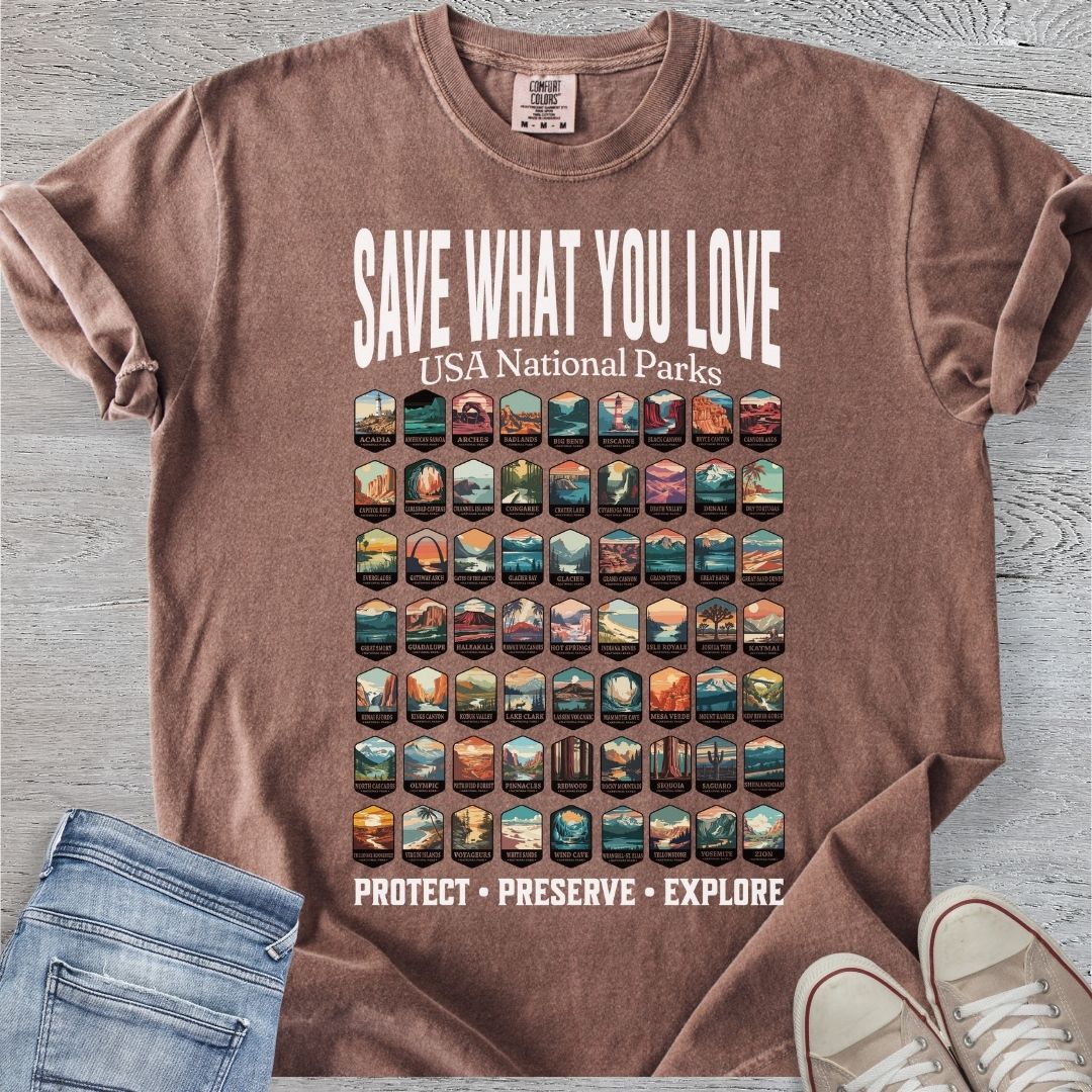 Save What You Love - National Parks Premium Tee