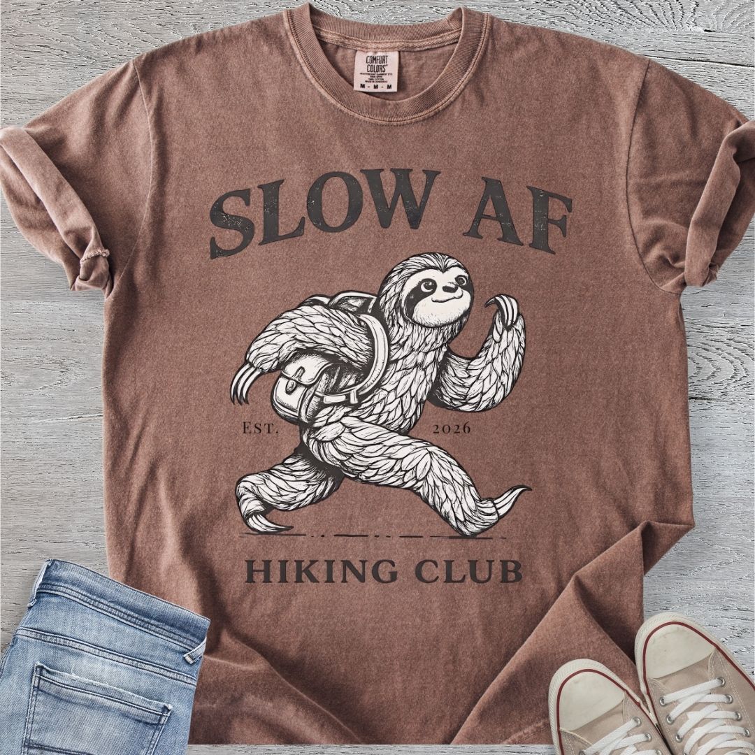 Slow AF Hiking Club Tee
