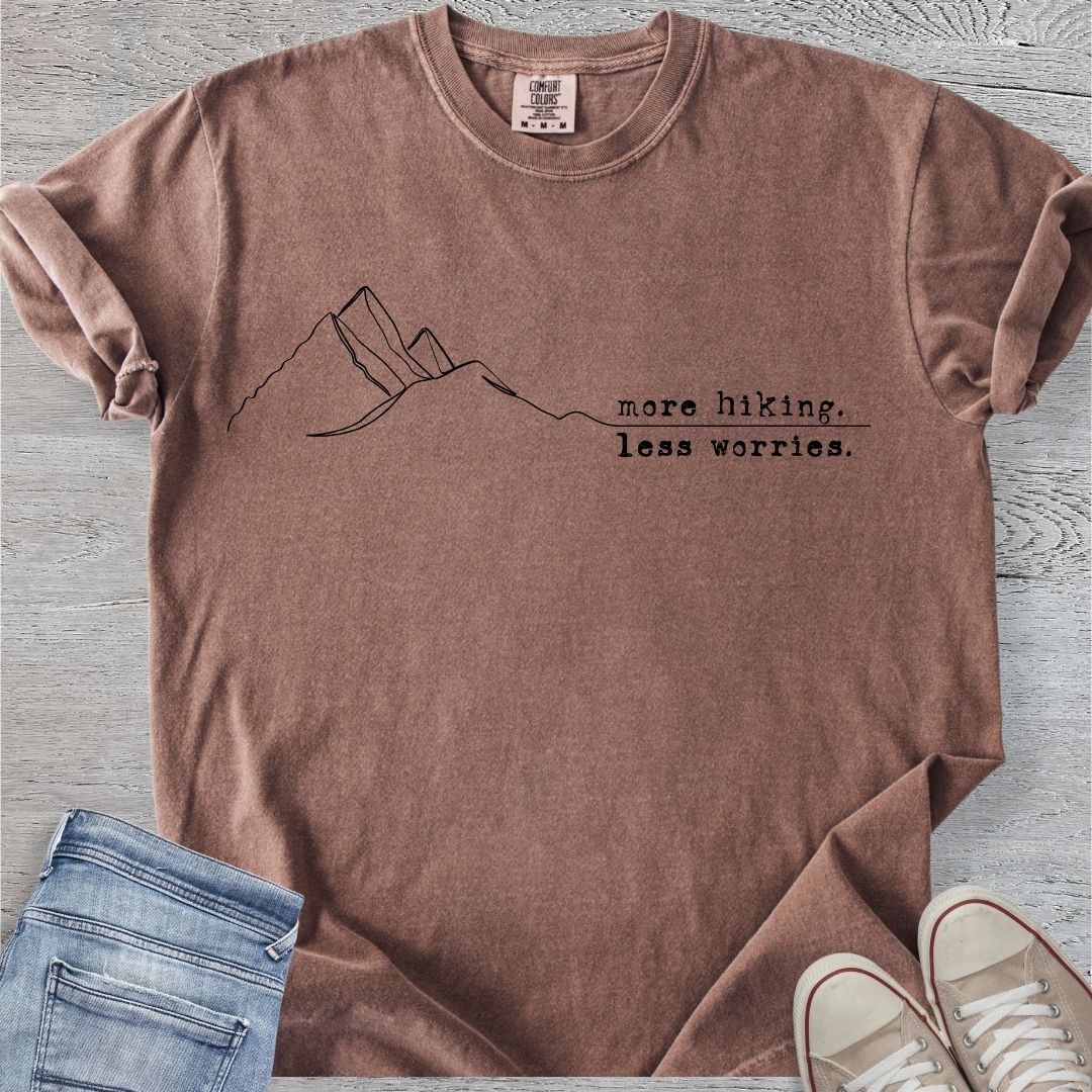 More Hiking Less Worries Premium Tee