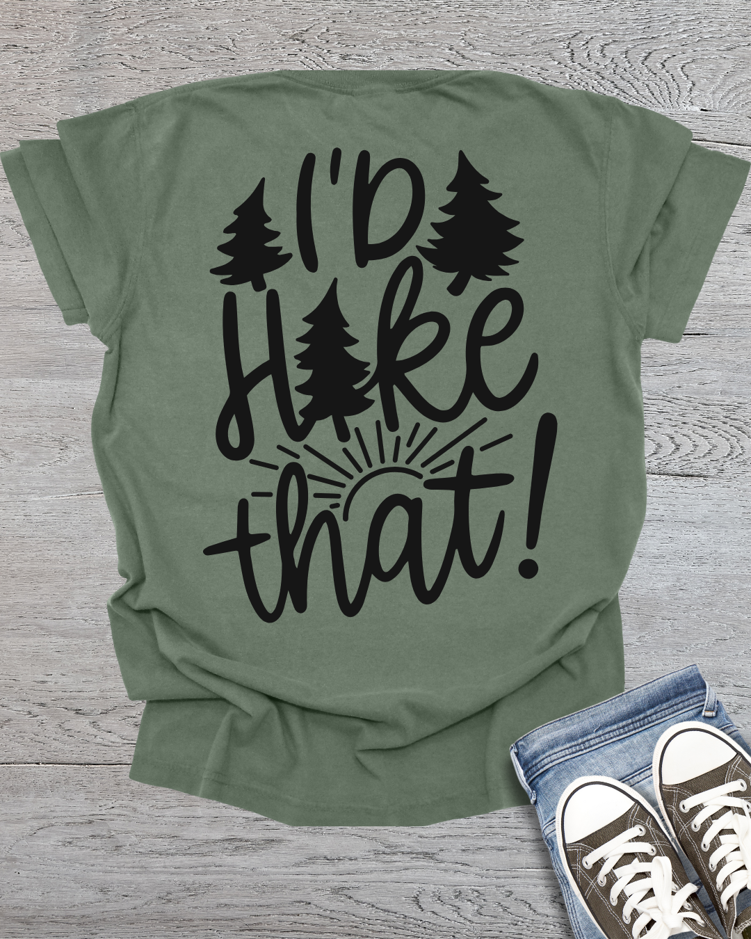 I'd Hike That -Back Side Only- Premium Tee