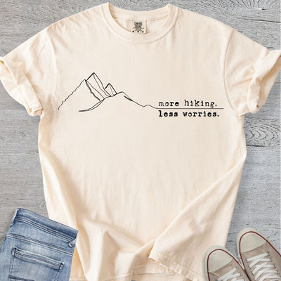 More Hiking Less Worries Premium Tee