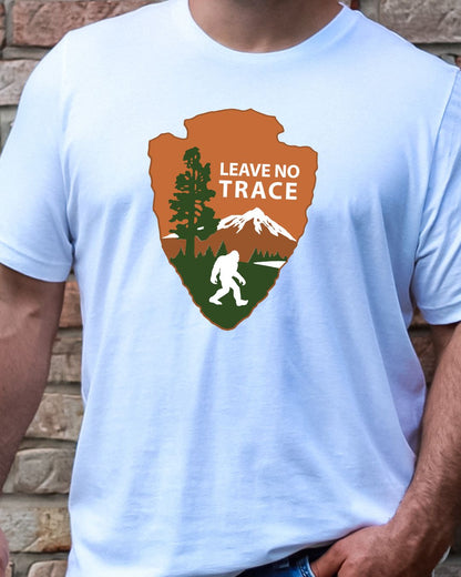 Bigfoot's  Message- Leave No Trace Premium Tee