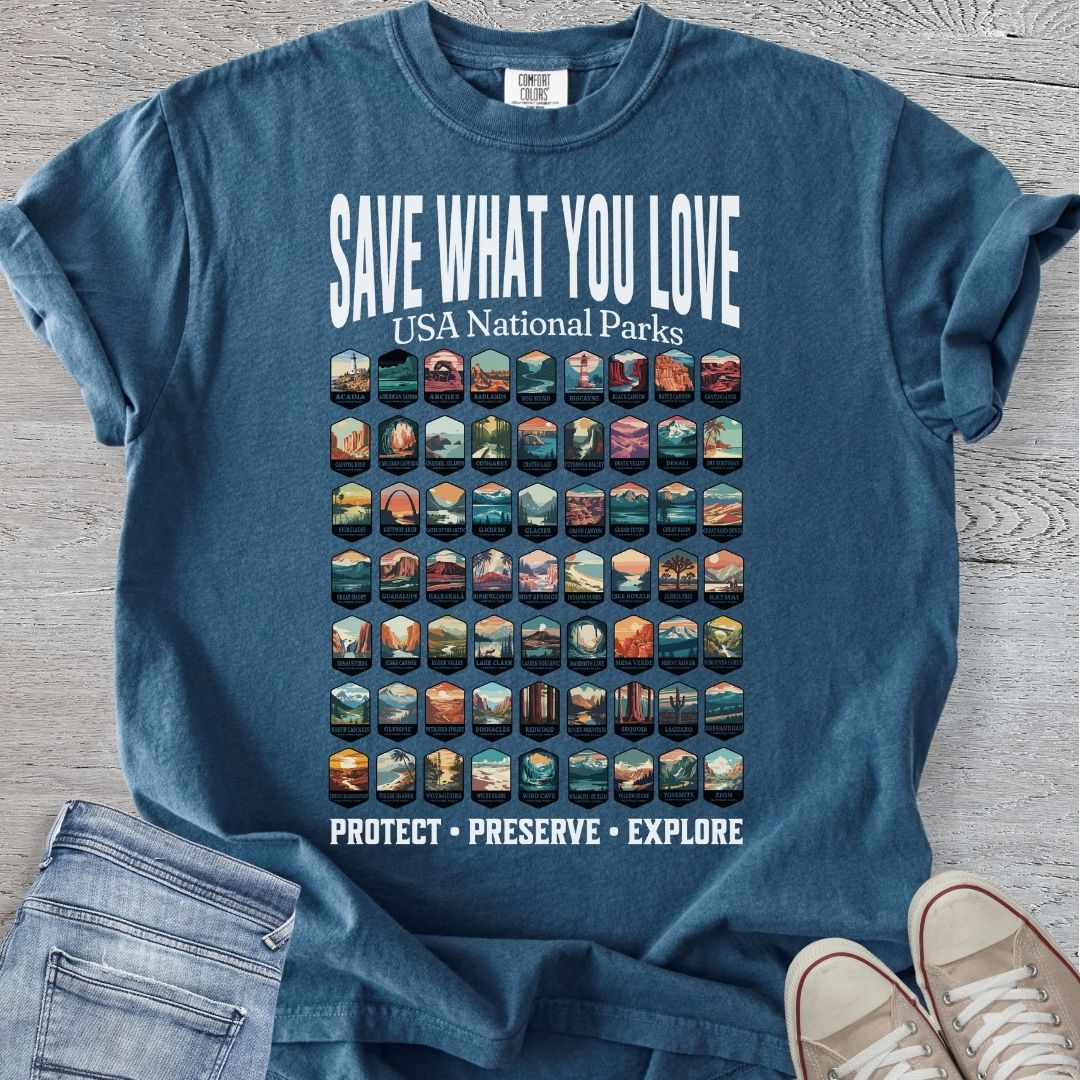 Save What You Love - National Parks Premium Tee