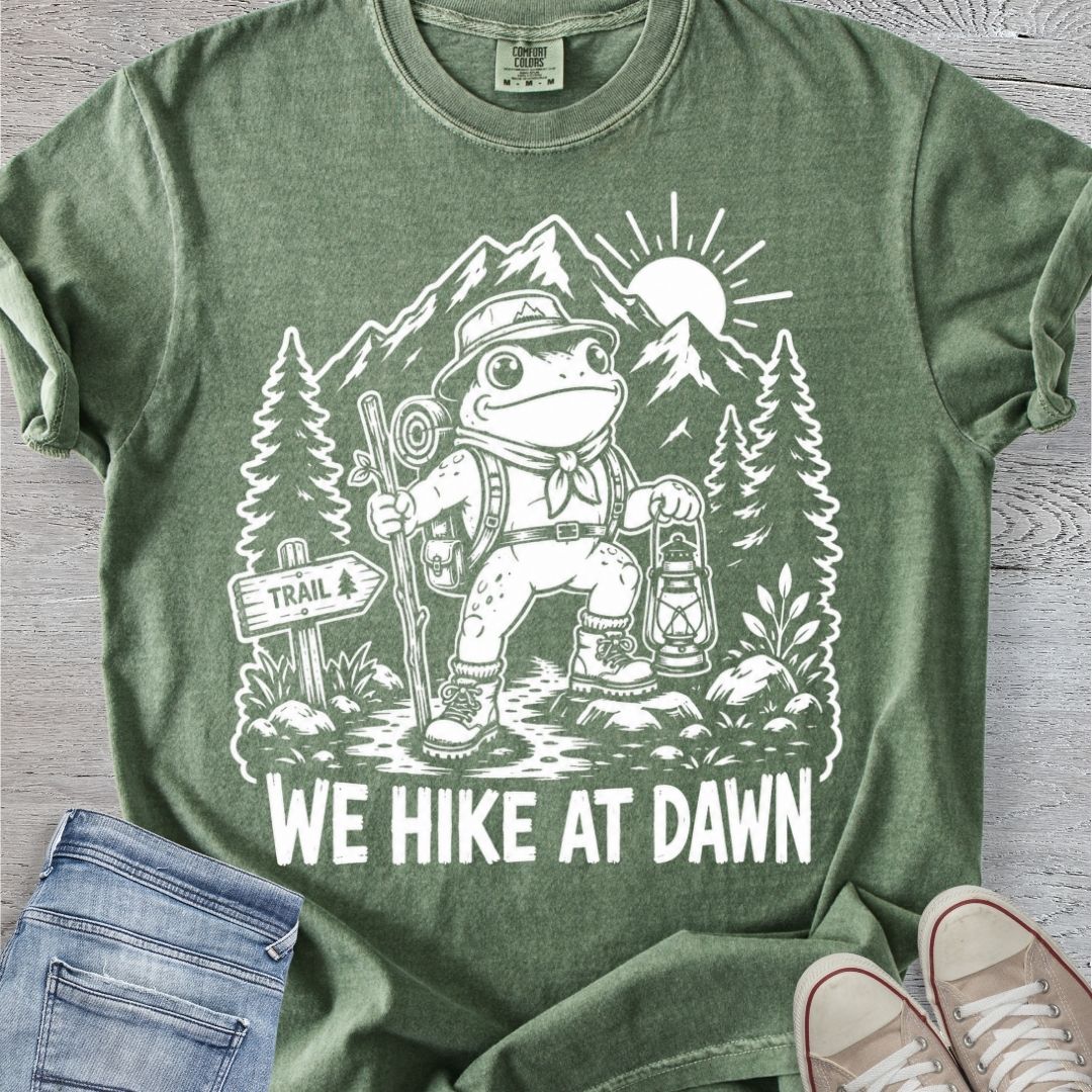 We Hike at Dawn Premium Tee