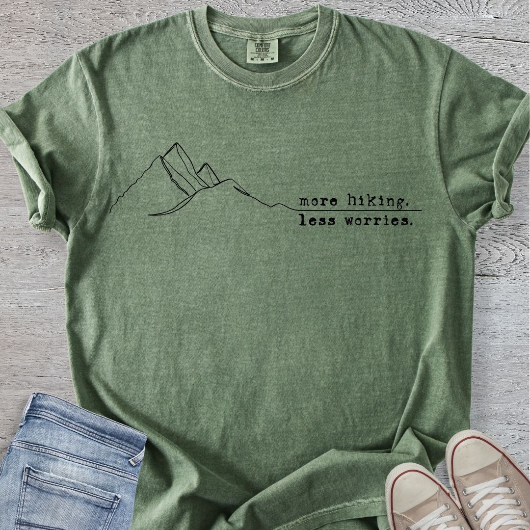More Hiking Less Worries Premium Tee