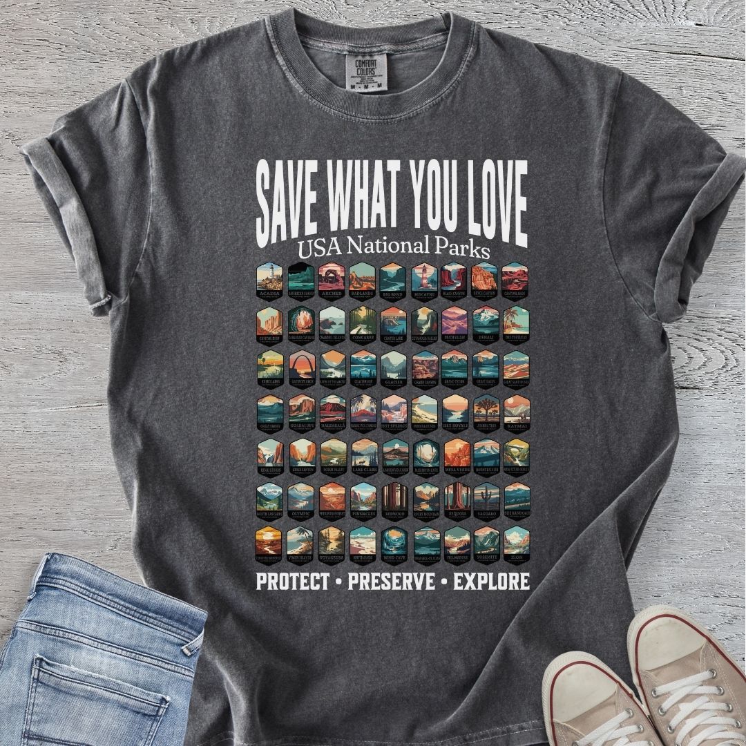 Save What You Love - National Parks Premium Tee