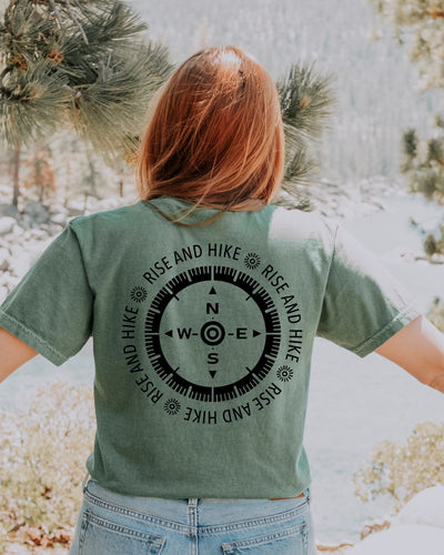 Rise and Hike Front/Back Side Premium Tee