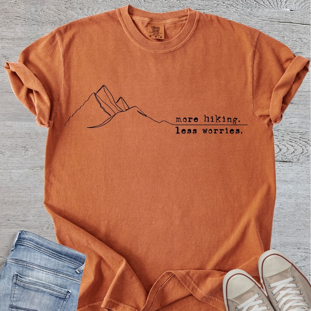 More Hiking Less Worries Premium Tee