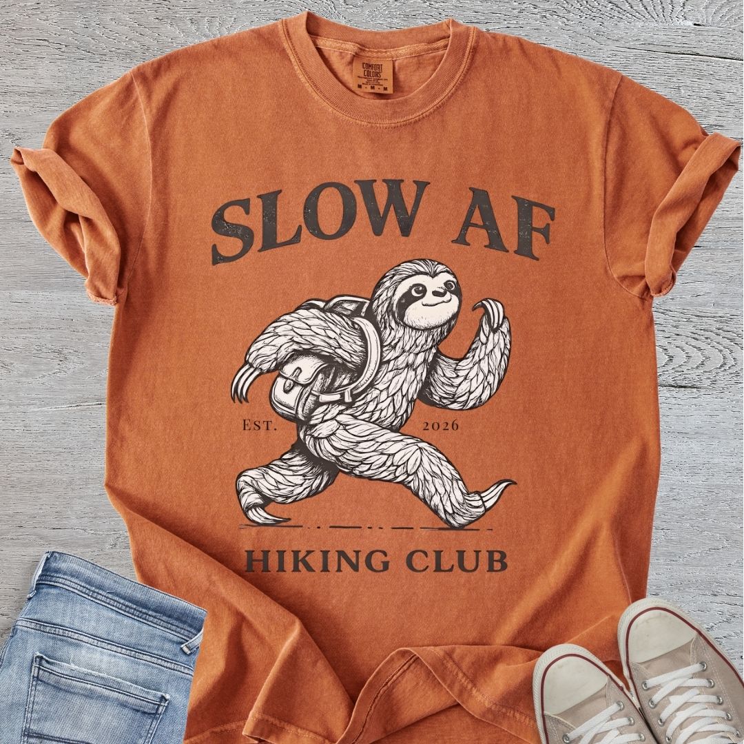 Slow AF Hiking Club Tee